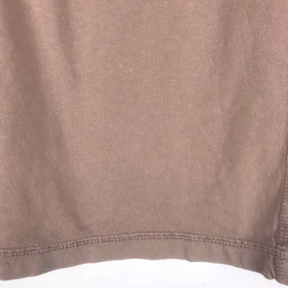 Fresh Produce Mini Skirt Brown Cotton Drawstring Elastic Waist Pockets Medium - Picture 7 of 11